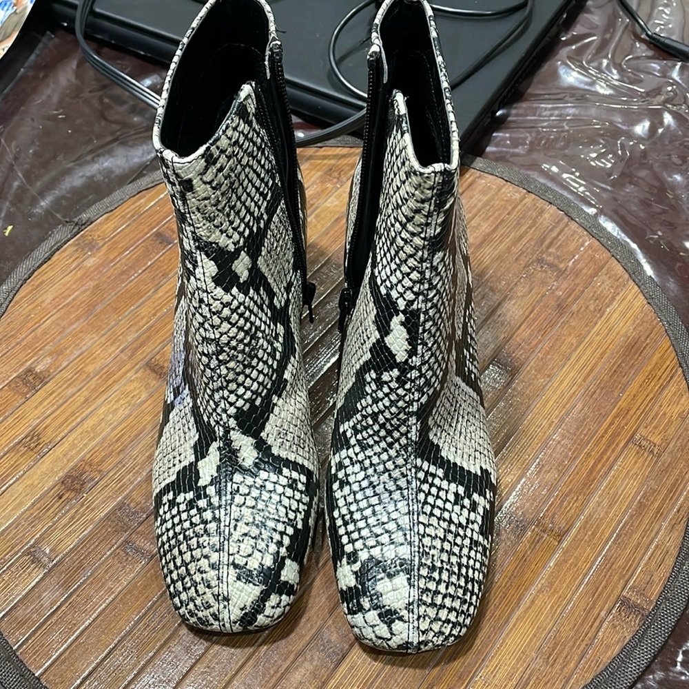 Brand new ALDO snake print boots